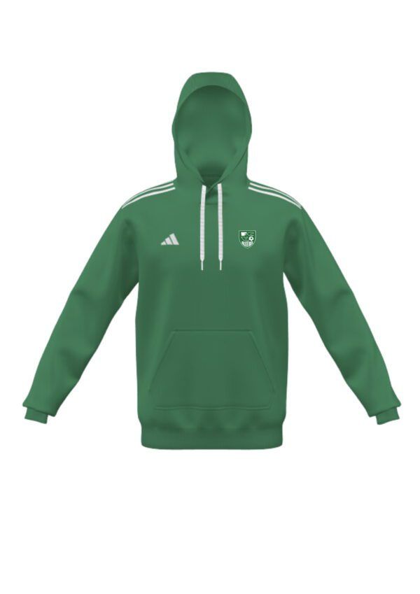 Sweat à capuche vert avec logo du club en cœur gamme Squadra Toutes tailles du 6 ans au 2XL. Adidas