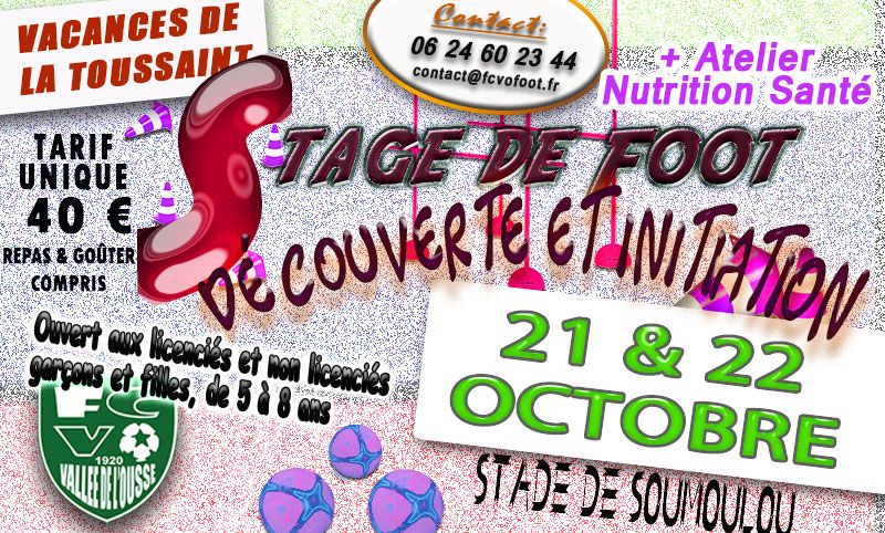 Stage d’Initiation et Découverte U6/U7/U8/U9