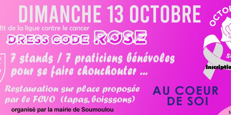 Venez soutenir Octobre Rose à Soumoulou ce dimanche