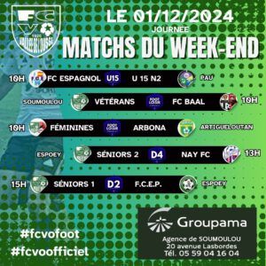 Agenda du week-end – 30 nov./1er décembre 2024