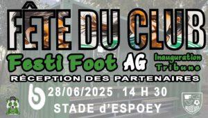 Fête du club samedi 28 juin au stade d’Espoey